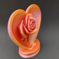 Mô hình trang trí Trái tim Hoa hồng (Phiên bản đặc) - Thumbnail 5