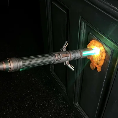 Giá Trưng Bày Lightsaber Hiệu Ứng Nung Chảy Tường