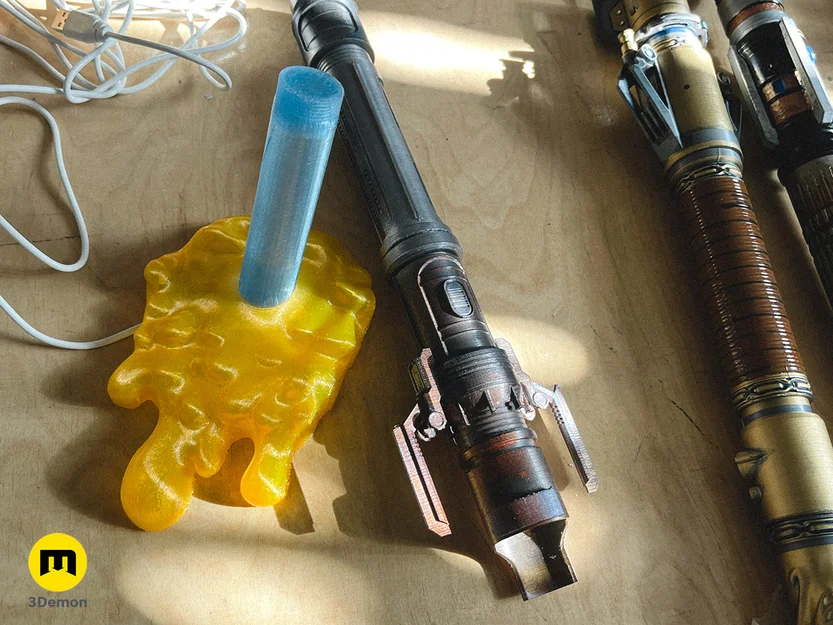 Giá Trưng Bày Lightsaber Hiệu Ứng Nung Chảy Tường - Image 8
