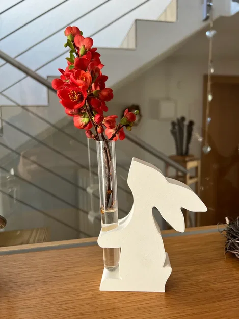 Mô hình 3D chú thỏ cắm hoa trang trí (Easterbunny VASE) dễ thương - Image 1
