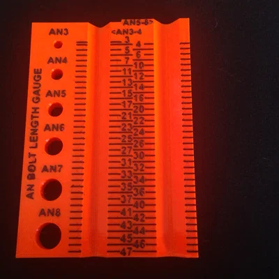 Thước đo kích thước và độ dài bu lông máy bay AN