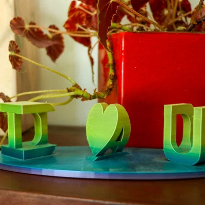Mô hình 3D ảo ảnh I love you Dad làm quà tặng ý nghĩa