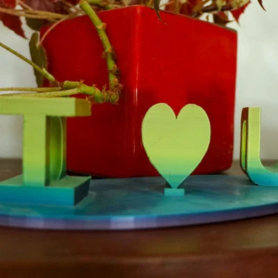 Mô hình 3D ảo ảnh I love you Dad làm quà tặng ý nghĩa