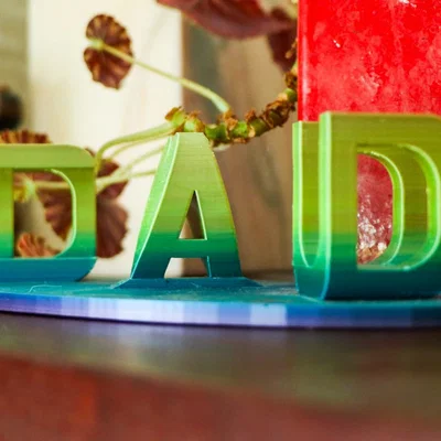 Mô hình 3D ảo ảnh I love you Dad làm quà tặng ý nghĩa