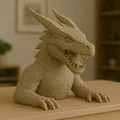 Mẫu tượng rồng hình học 3D độc đáo để trang trí bàn làm việc - Thumbnail 1