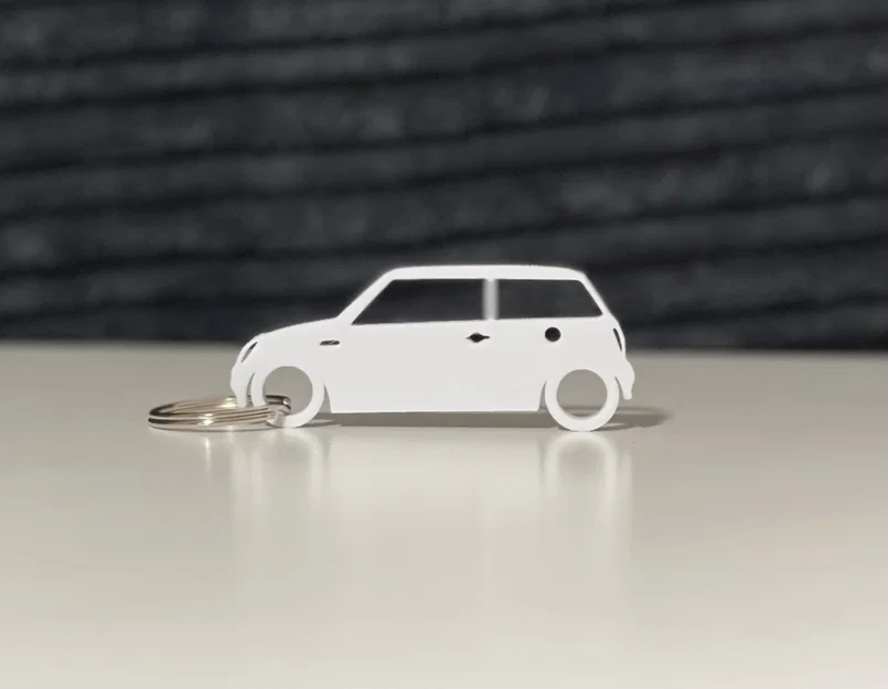 Móc khóa / Mô hình silhouette Mini Cooper R50/R53 - Image 1