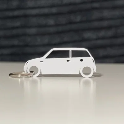Móc khóa / Mô hình silhouette Mini Cooper R50/R53