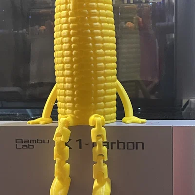 Mô hình bắp ngô cử động (Friendly Articulated Corn) in 3D độc đáo