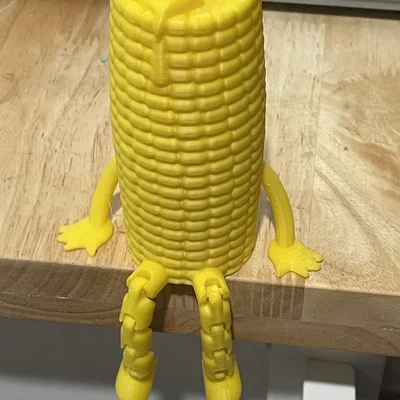 Mô hình bắp ngô cử động (Friendly Articulated Corn) in 3D độc đáo