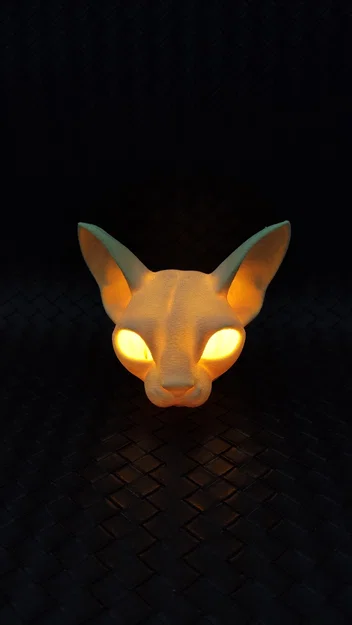 Mèo Sphynx - Đế nến LED tealight - Image 3