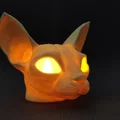 Mèo Sphynx - Đế nến LED tealight - Thumbnail 5