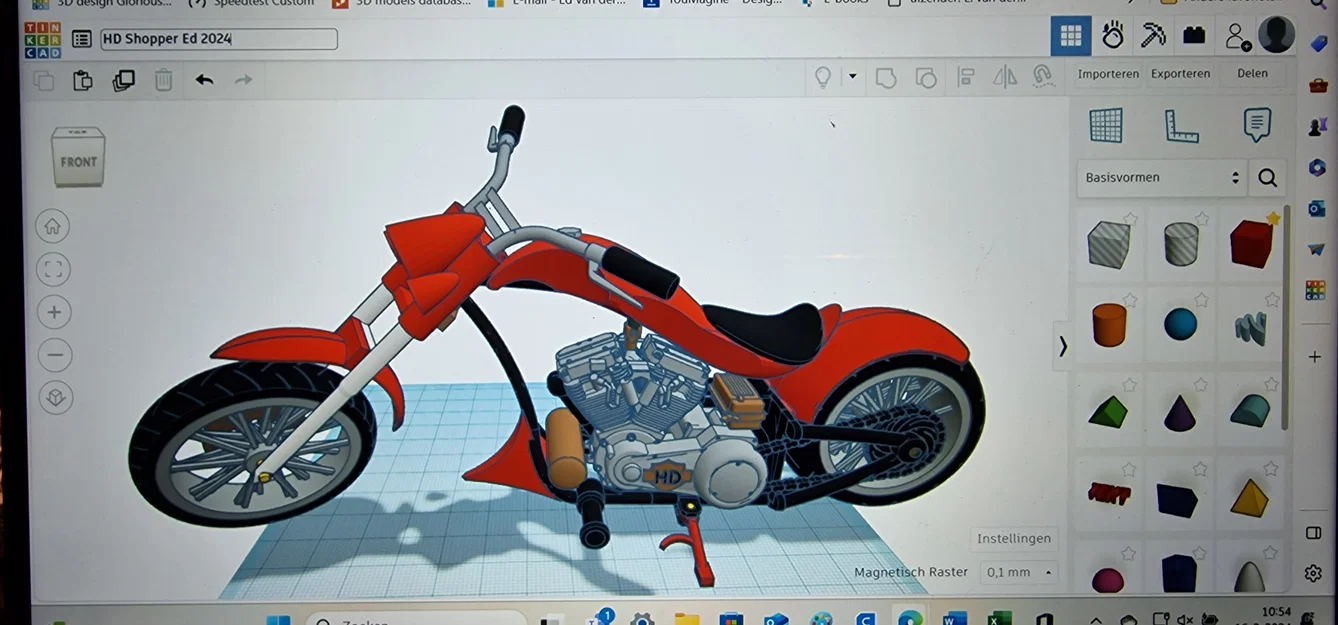 Mô hình Harley Davidson Shopper mới! Thiết kế bởi Ed van der Heijden - Image 6