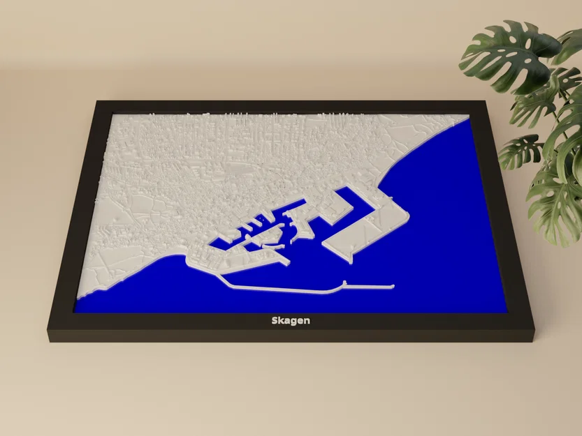 Skagen, Đan Mạch - Mô hình địa hình thu nhỏ 3D - Image 1