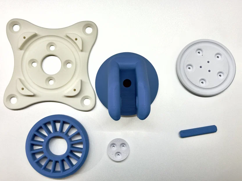 Bánh xe xoay (Caster Wheel) in 3D sử dụng vòng bi đạn nhựa tự chế - Image 3