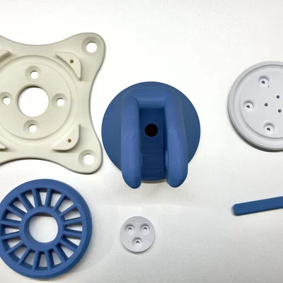 Bánh xe xoay (Caster Wheel) in 3D sử dụng vòng bi đạn nhựa tự chế