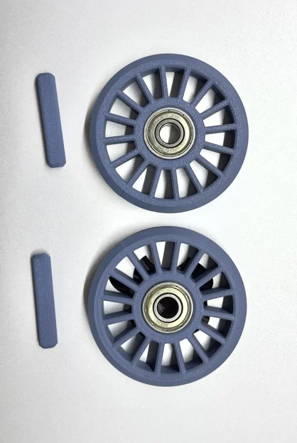 Bánh xe xoay (Caster Wheel) in 3D sử dụng vòng bi đạn nhựa tự chế - Image 4