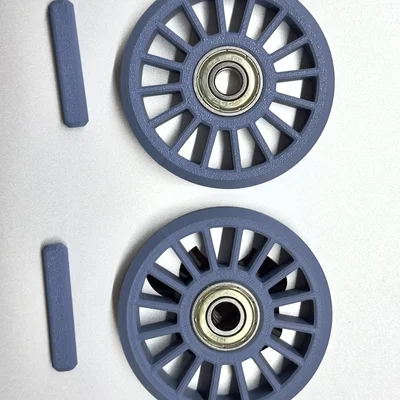 Bánh xe xoay (Caster Wheel) in 3D sử dụng vòng bi đạn nhựa tự chế