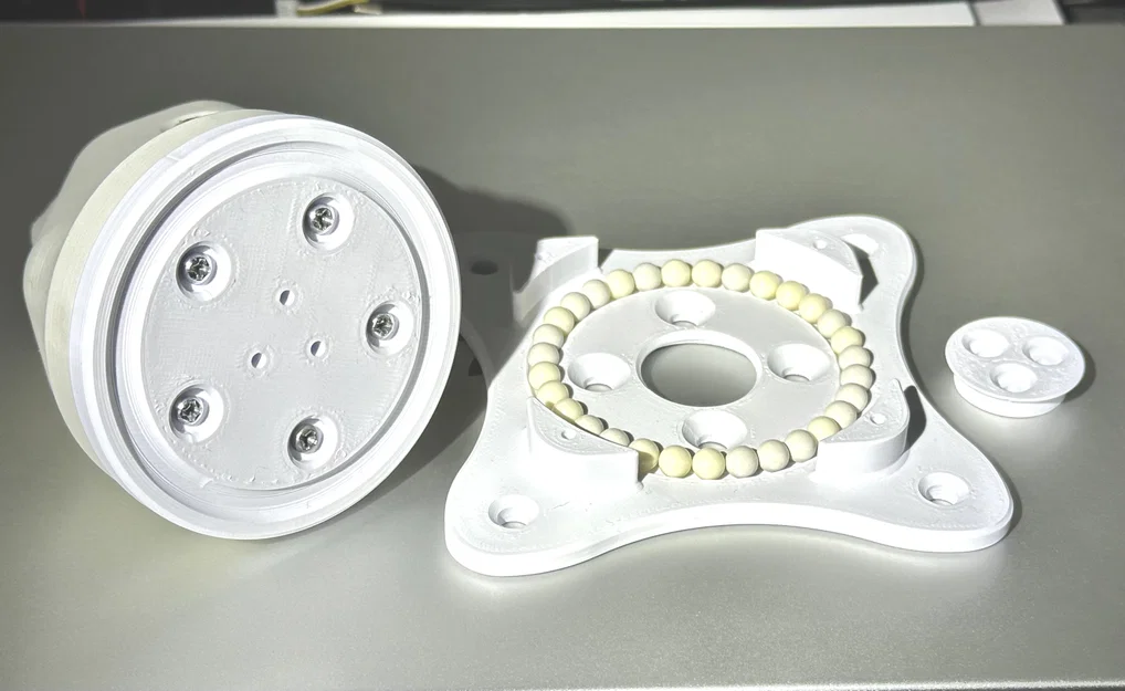 Bánh xe xoay (Caster Wheel) in 3D sử dụng vòng bi đạn nhựa tự chế - Image 5
