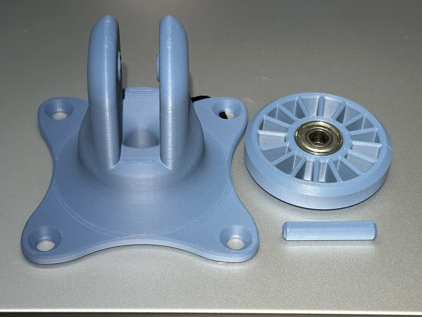 Bánh xe xoay (Caster Wheel) in 3D sử dụng vòng bi đạn nhựa tự chế - Image 9