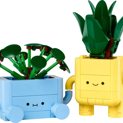 Mô hình chậu cây Lego Happy plants in 3D