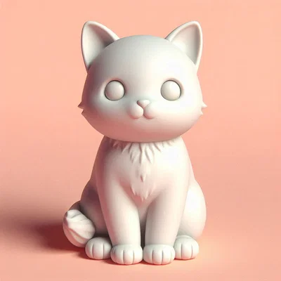 Mô hình Mèo Bông (Fluffy Cat)