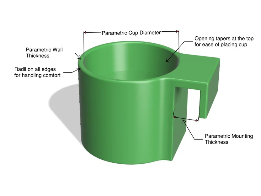 Giá đỡ cốc cho bé dạng Parametric - Image 2