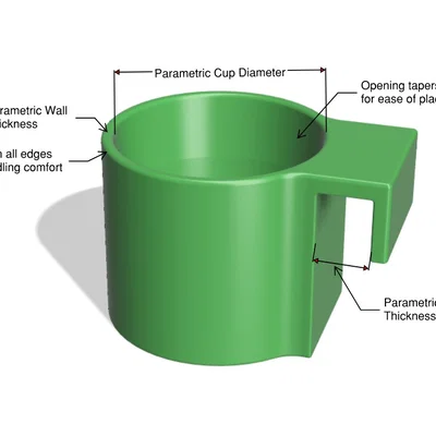 Giá đỡ cốc cho bé dạng Parametric