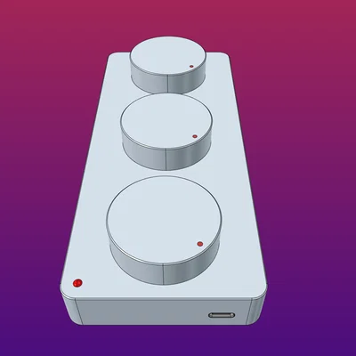 Deej mixer pad - Bảng điều khiển âm thanh 3 kênh