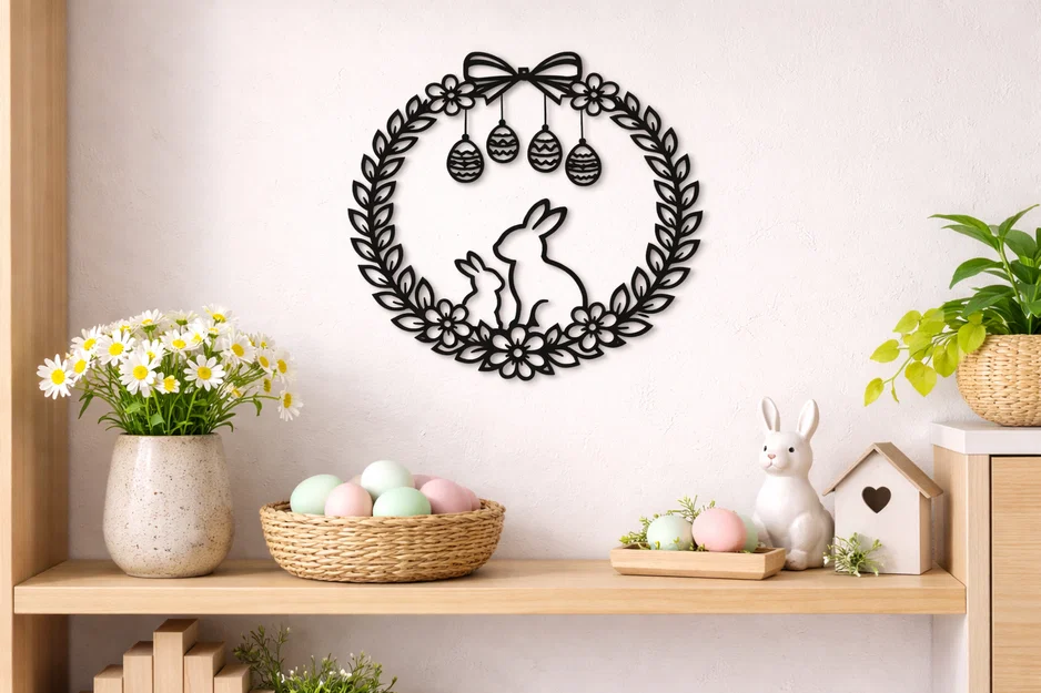 Vòng hoa Phục sinh (Easter wreath) - Image 2
