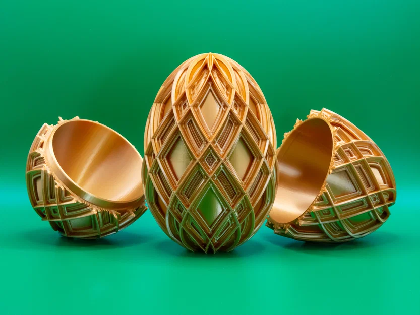Trứng Phục sinh Lattice Khép kín Đơn giản 2026 - Image 1
