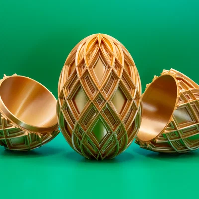 Trứng Phục sinh Lattice Khép kín Đơn giản 2026