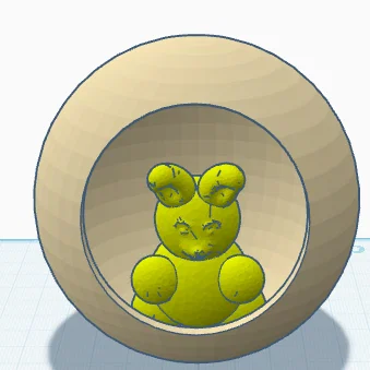Mô hình Sfera coniglio - Chú thỏ trong quả cầu xinh xắn in 3D