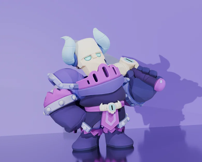 Mô hình 3D Spirit Knight Frank từ Brawl Stars cực chất - Image 1