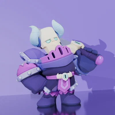 Mô hình 3D Spirit Knight Frank từ Brawl Stars cực chất
