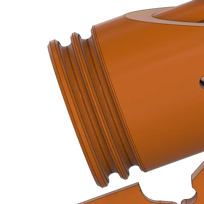 Đế Piston (Ram Base) cải tiến - Tối ưu hóa rãnh gioăng -123 cho in 3D