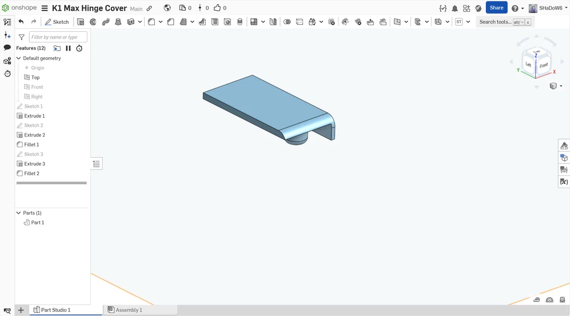 Nắp che bản lề cho K1 Max - Image 3