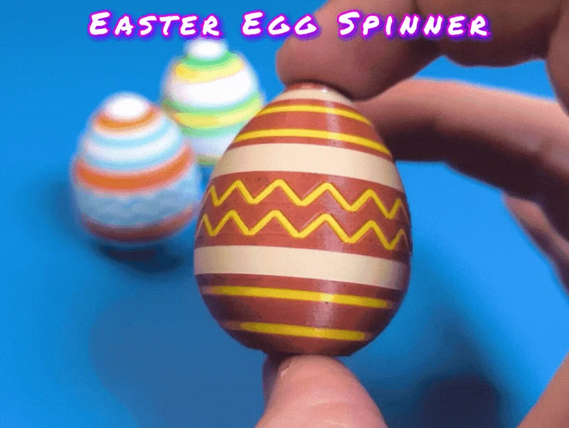 Easter Egg Spinner Fidget Toy - Đồ chơi con quay trứng Phục sinh - Image 1