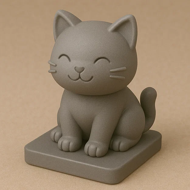 Mô hình chú mèo nhỏ đáng yêu (Cute lil' cat) để bàn trang trí - Image 1