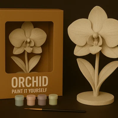 Orchid – Mô hình hoa lan tự sơn màu