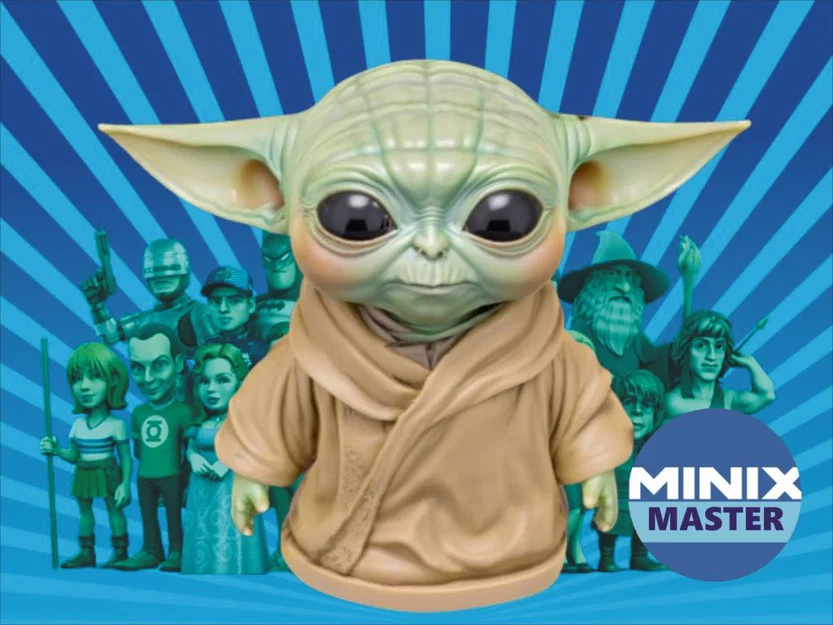 Mô hình tượng Baby Yoda in 3D cực đáng yêu cho fan Star Wars - Image 1