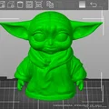 Mô hình tượng Baby Yoda in 3D cực đáng yêu cho fan Star Wars - Thumbnail 2