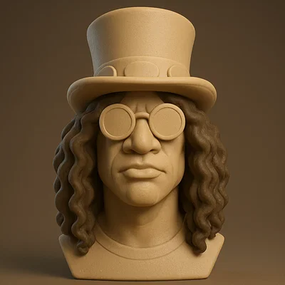 Mô hình 3D Slash - Tay guitar huyền thoại