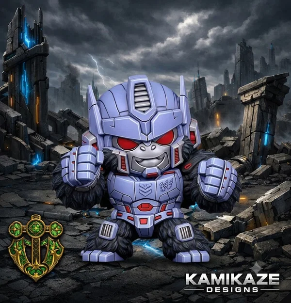 Mô hình 3D Optimus Primal Chibi trang trí bàn làm việc - Image 1