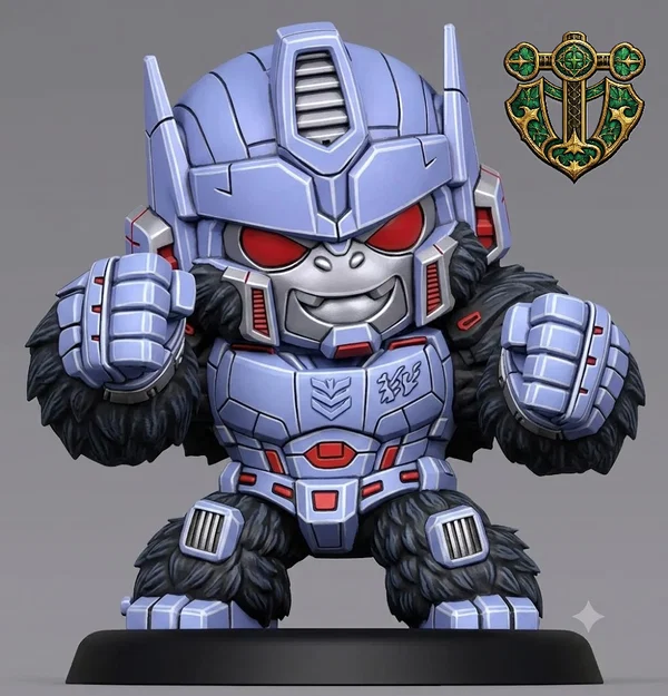 Mô hình 3D Optimus Primal Chibi trang trí bàn làm việc - Image 2