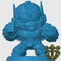 Mô hình 3D Optimus Primal Chibi trang trí bàn làm việc - Thumbnail 4