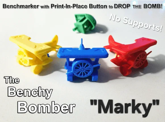 Marky - Máy bay ném bom Benchy - Test máy in 3D - Image 1