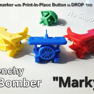 Marky - Máy bay ném bom Benchy - Test máy in 3D