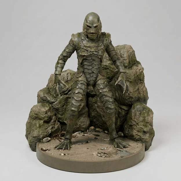 Mô hình 3D Creature From the Black Lagoon - Quái vật đầm lầy - Image 1