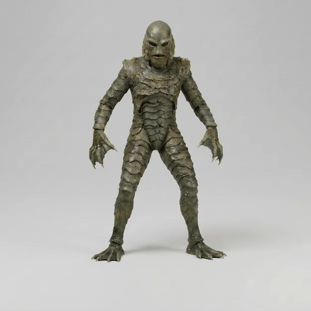 Mô hình 3D Creature From the Black Lagoon - Quái vật đầm lầy - Image 2