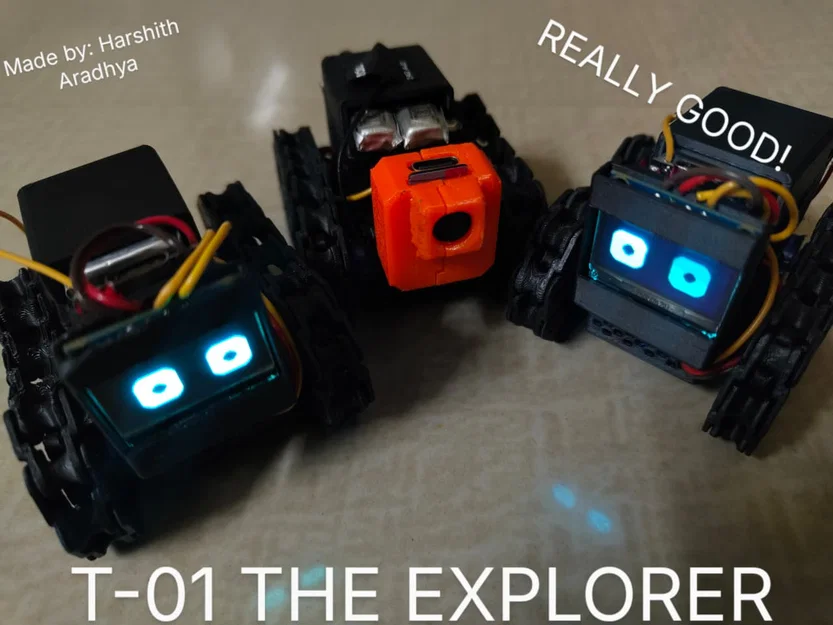 T-01 The Explorer - Robot bánh xích nhỏ gọn điều khiển bằng ESP32-C3 - Image 1
